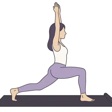 아쉬바 산찰라나아사나 (하이 런지) · 무릎 굽혀