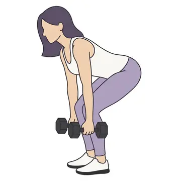 가벼운 덤벨 데드리프트 워밍업